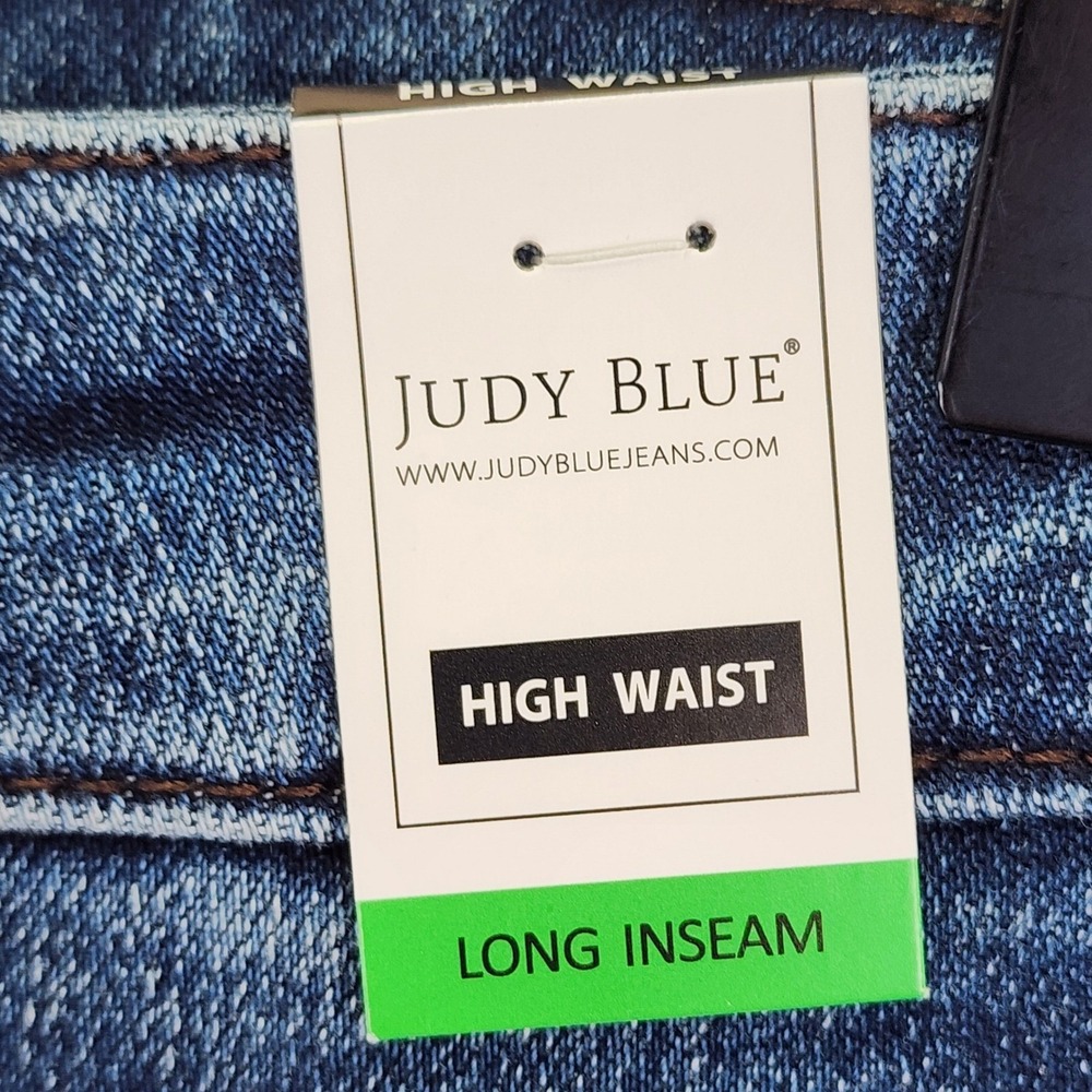 Judy Blue Bootcut High Waist Jeans Womens 3/26 Long Blue Tummy Control JB88786 - Picture 4 of 13